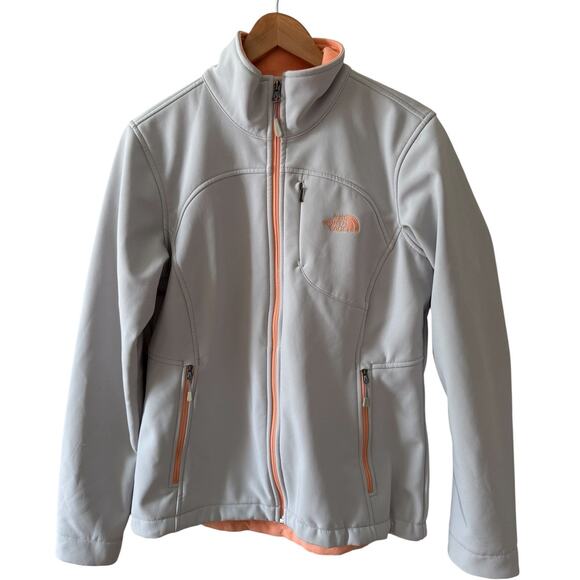 The North Face Apex Soft Shell Jacket Gray Peach M - Picture 1 of 8